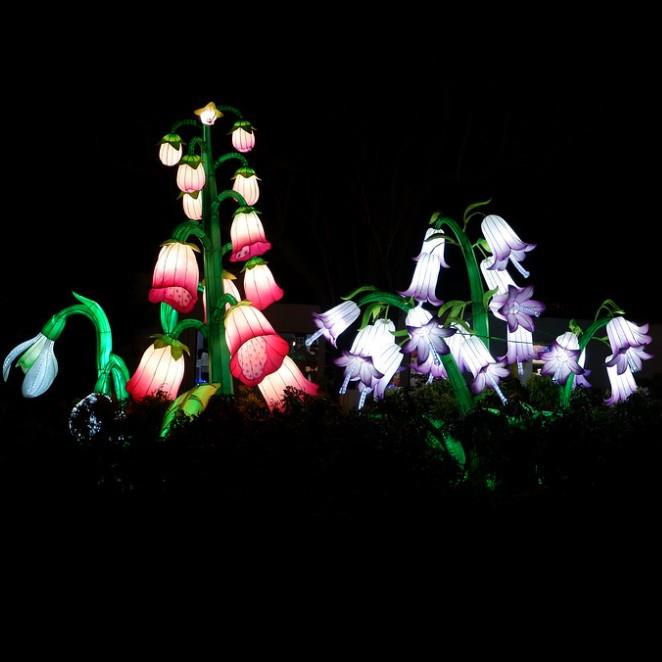 Exquisitely Chinese Lantern Flower Lights For Lantern Festival