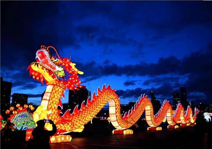 Lanterns Festival High Quality Chinese Silk Lanterns Festival For Outdoor Event Decoration
